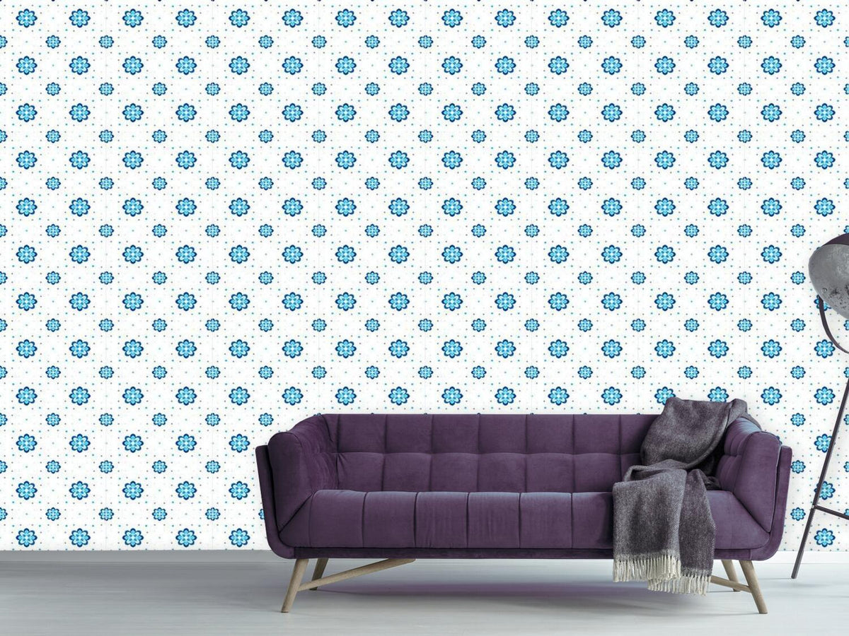 patterned-wallpaper-cornflowers