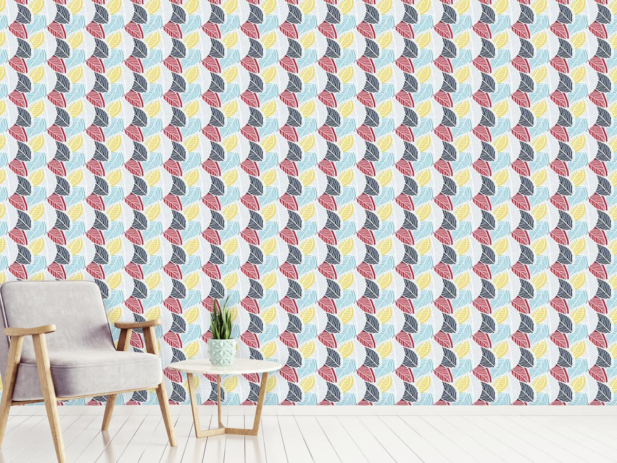 patterned-wallpaper-leaf-layers