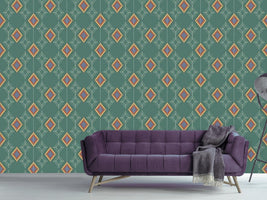 patterned-wallpaper-rhombs