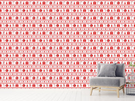patterned-wallpaper-festive-decorations