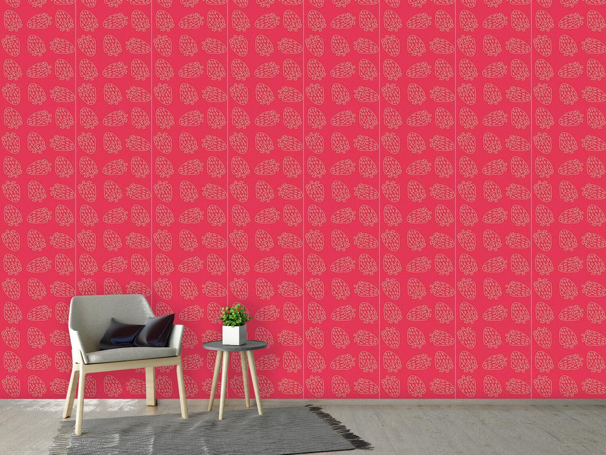patterned-wallpaper-strawberry-style