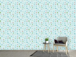 patterned-wallpaper-fun-in-the-snow