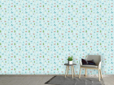 patterned-wallpaper-fun-in-the-snow