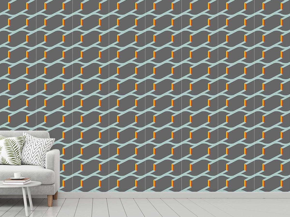 patterned-wallpaper-fire-on-the-roof