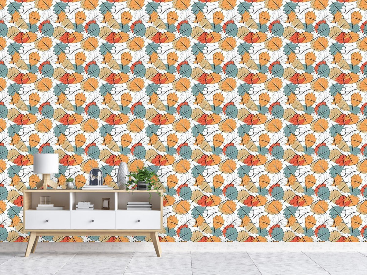 patterned-wallpaper-glowing-autumn
