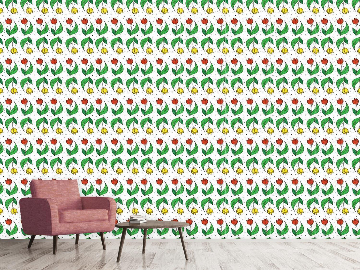 patterned-wallpaper-happy-tulips