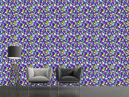 patterned-wallpaper-flower-dream-in-a-retro-dress