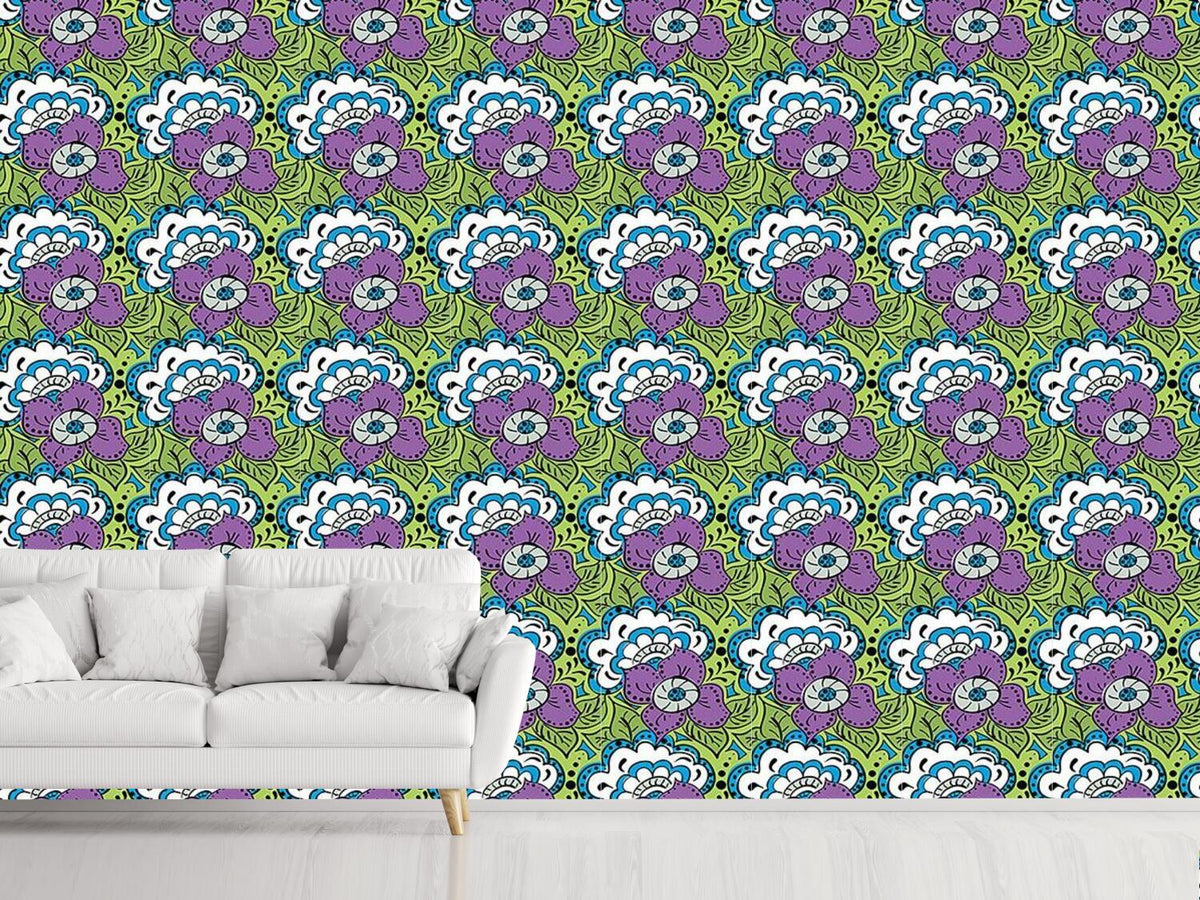 patterned-wallpaper-spring-doodle