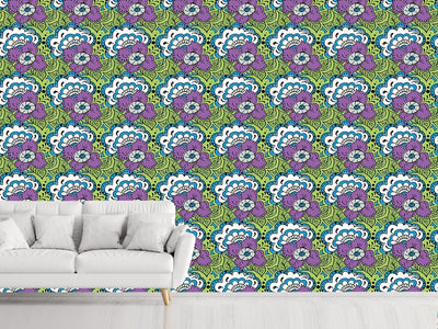 patterned-wallpaper-spring-doodle