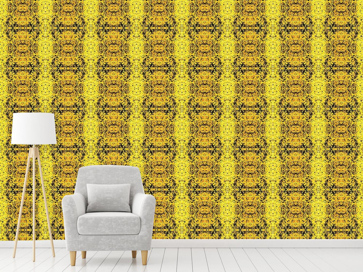 patterned-wallpaper-stained-yellow