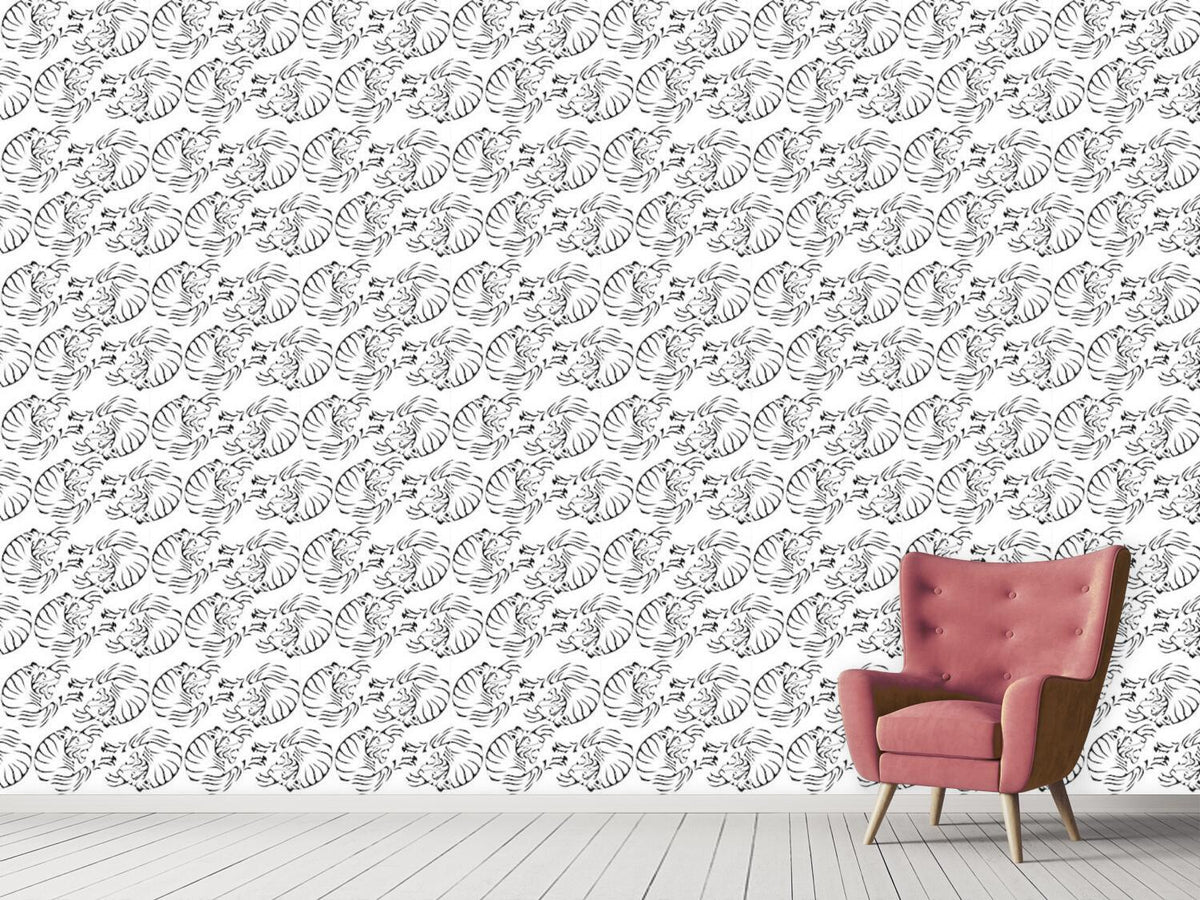 patterned-wallpaper-tiger-black-and-white