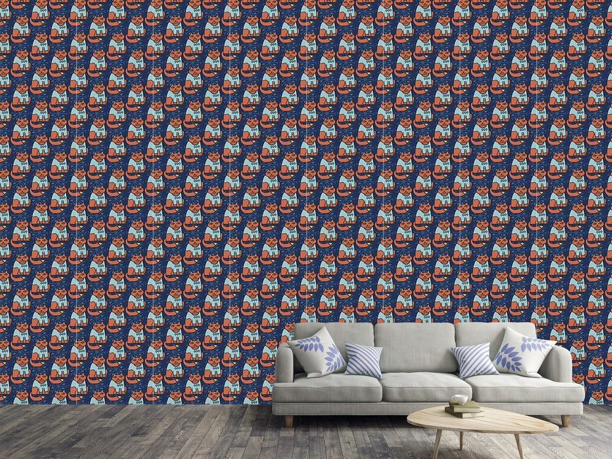 patterned-wallpaper-the-winter-cats