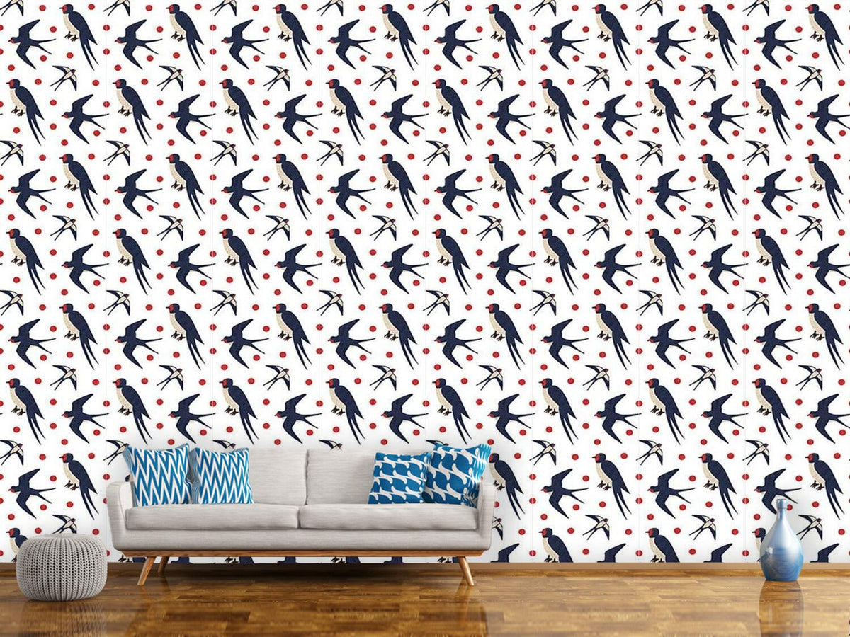 patterned-wallpaper-flying-swallows
