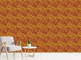 patterned-wallpaper-beginning-and-end-gold