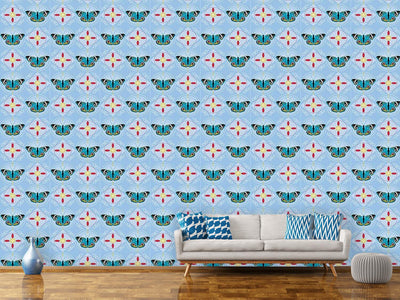 patterned-wallpaper-peacock-butterfly-blue