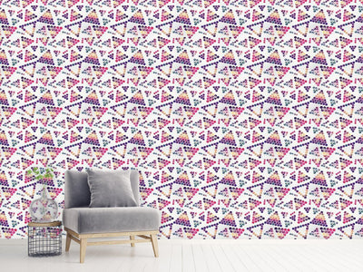 patterned-wallpaper-crystals-in-triangular-shape