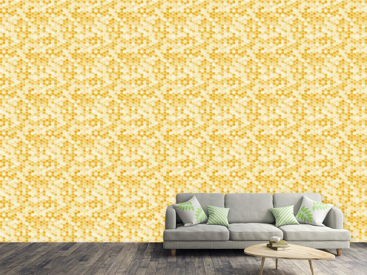 patterned-wallpaper-queen-of-the-honeycomb