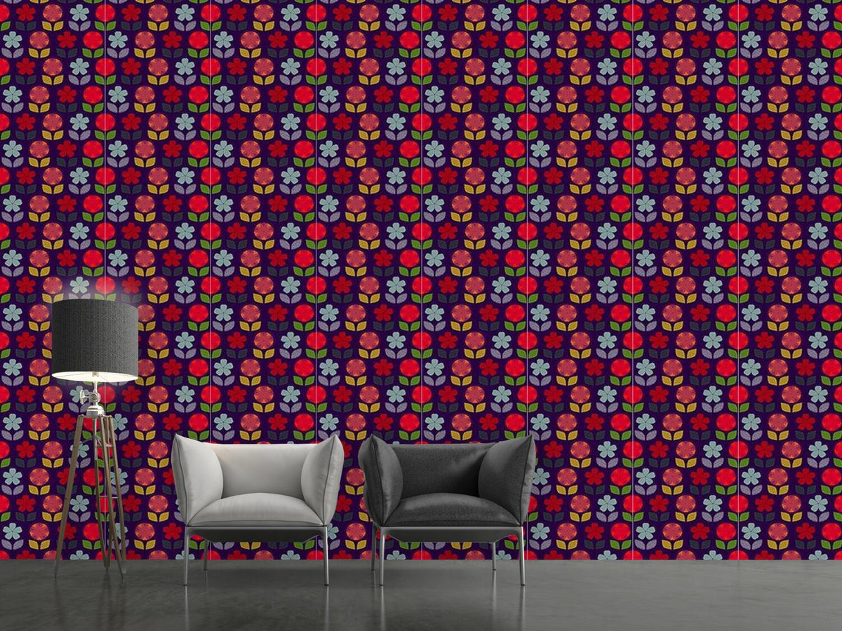 patterned-wallpaper-funny-retro-garden