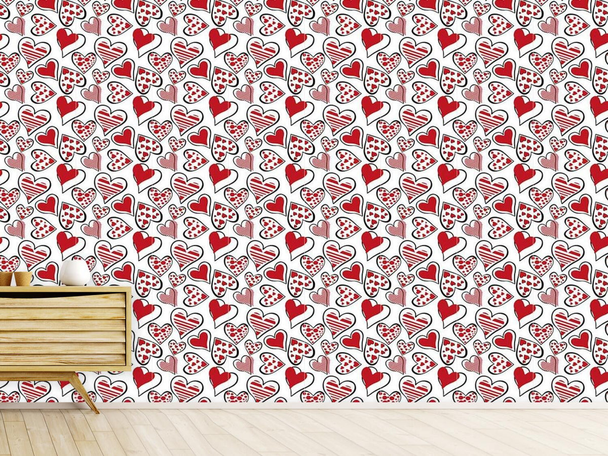 patterned-wallpaper-i-open-my-heart