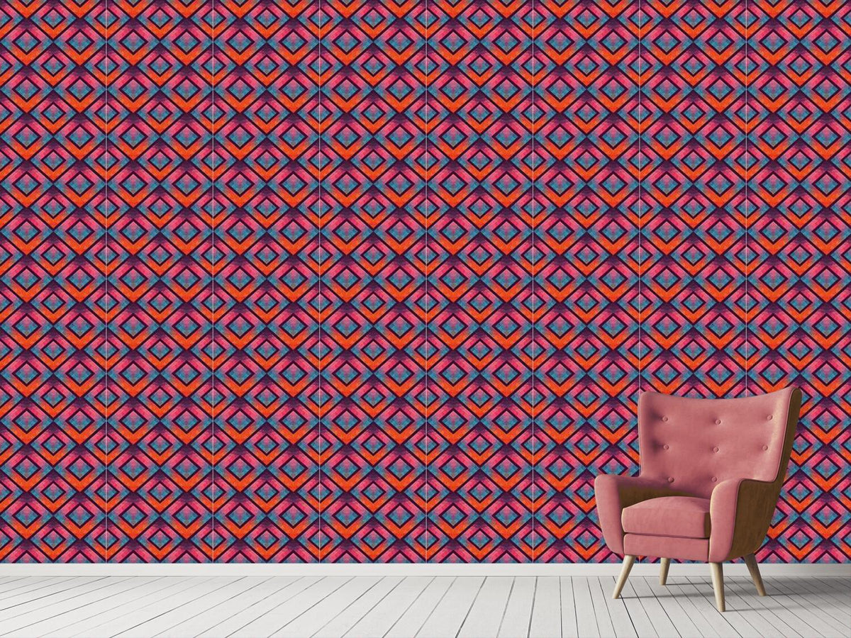 patterned-wallpaper-crystal-retro-mosaic