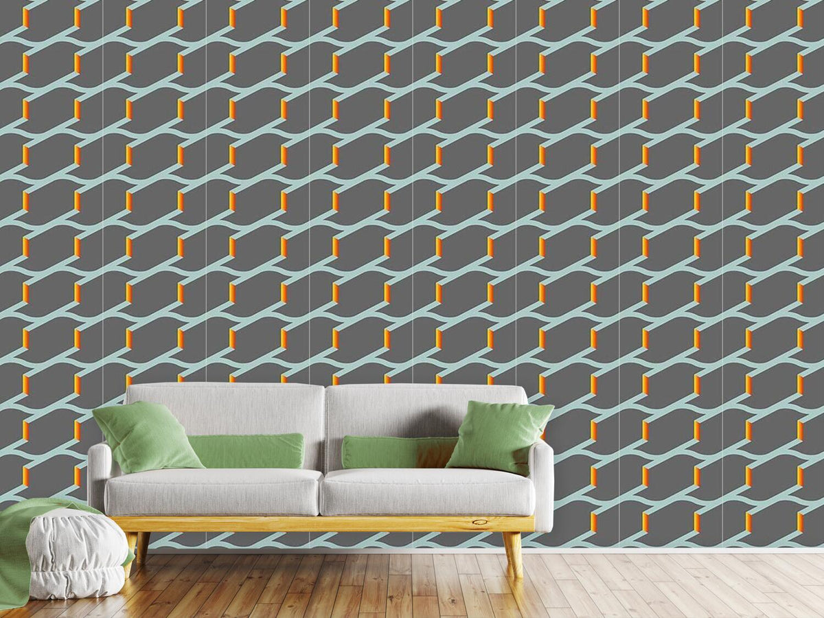 patterned-wallpaper-fire-on-the-roof