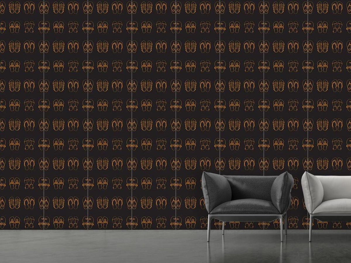 patterned-wallpaper-sandals