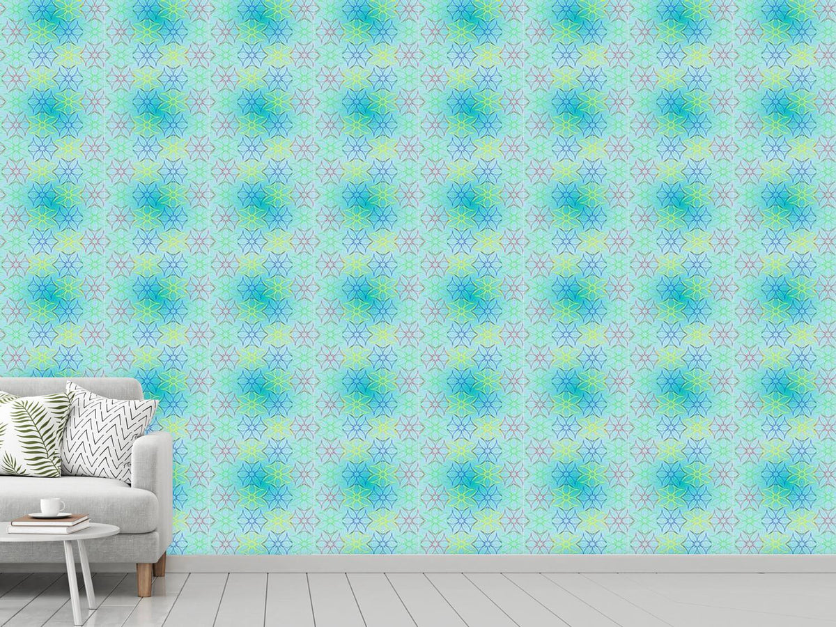 patterned-wallpaper-metal-floral