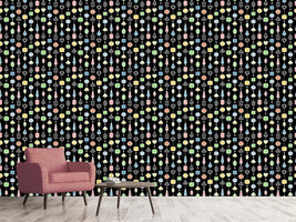 patterned-wallpaper-jewelry-curtain