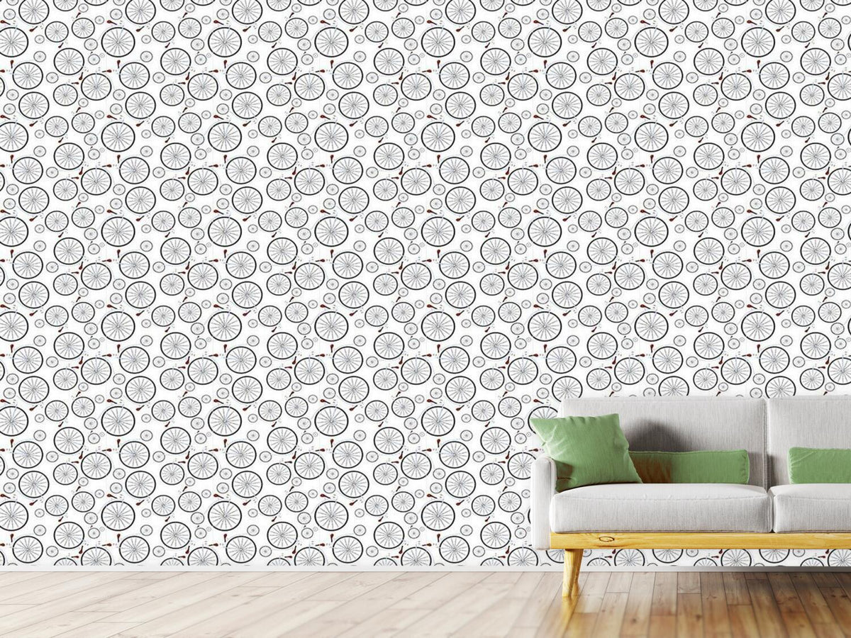 patterned-wallpaper-vintage-bicycles