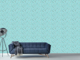 patterned-wallpaper-blue-brick-wall