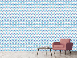 patterned-wallpaper-snowflakes-dance-on-dots
