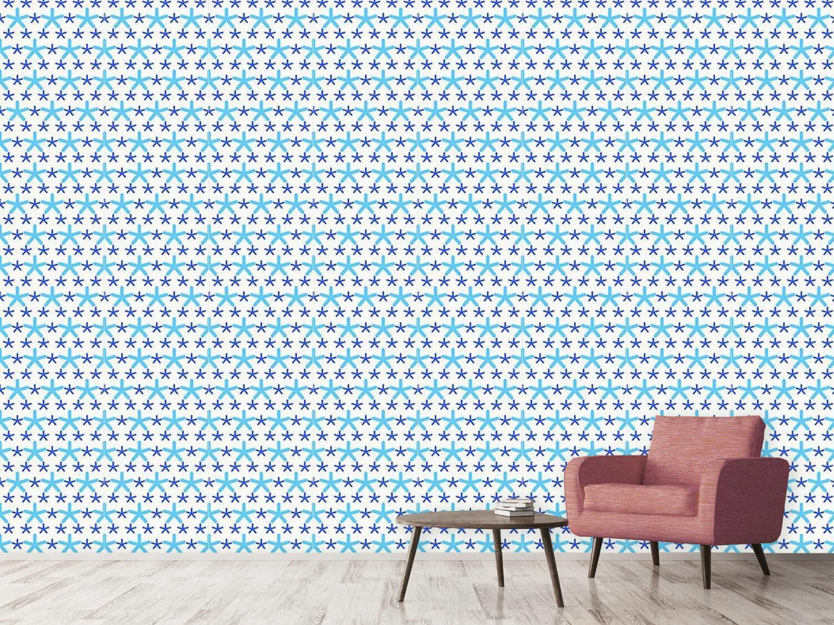 patterned-wallpaper-snowflakes-dance-on-dots