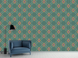 patterned-wallpaper-rhombs