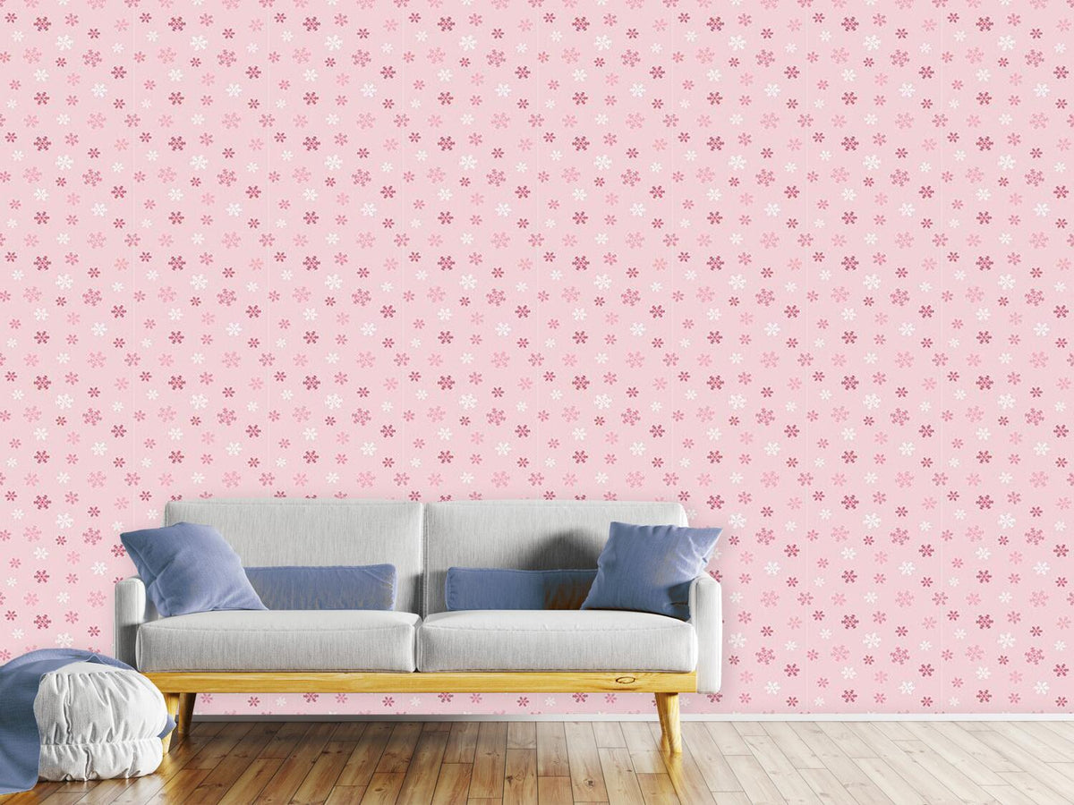 patterned-wallpaper-winter-snowflake-love