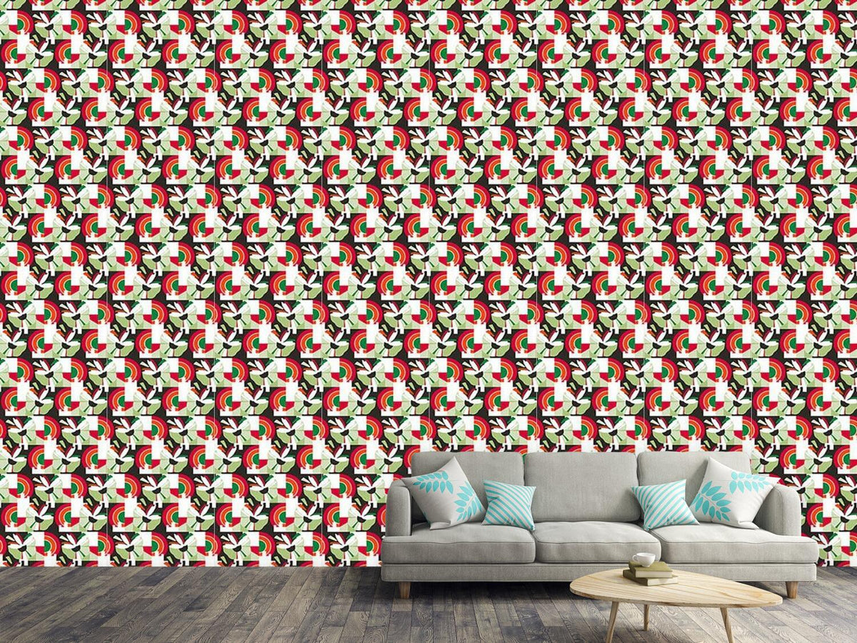 patterned-wallpaper-inflorescence-green
