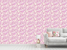 patterned-wallpaper-action-painting-pink