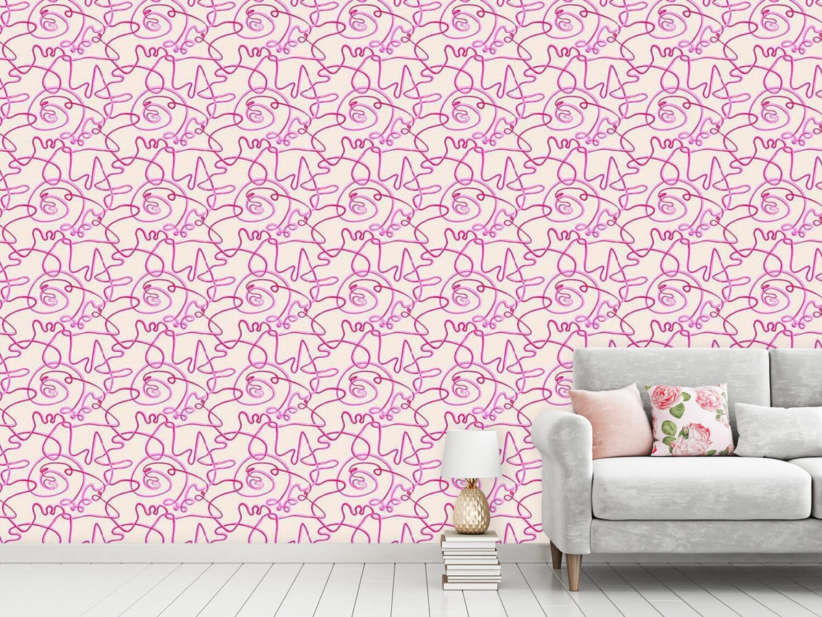 patterned-wallpaper-action-painting-pink
