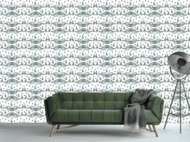 patterned-wallpaper-swan-lake
