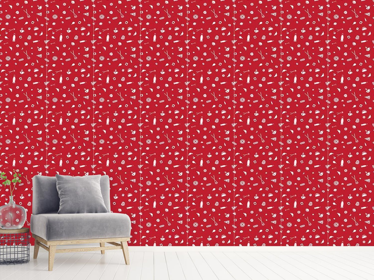 patterned-wallpaper-snack-bar