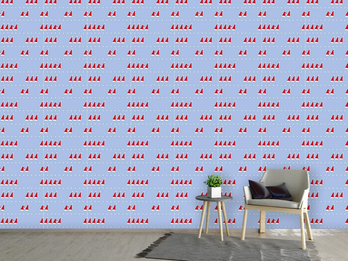 patterned-wallpaper-counting-santa-caps