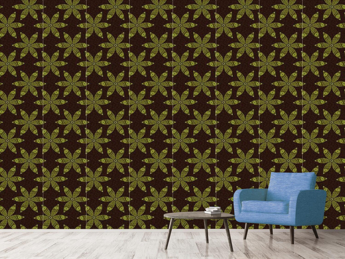 patterned-wallpaper-autumny-flower-movement