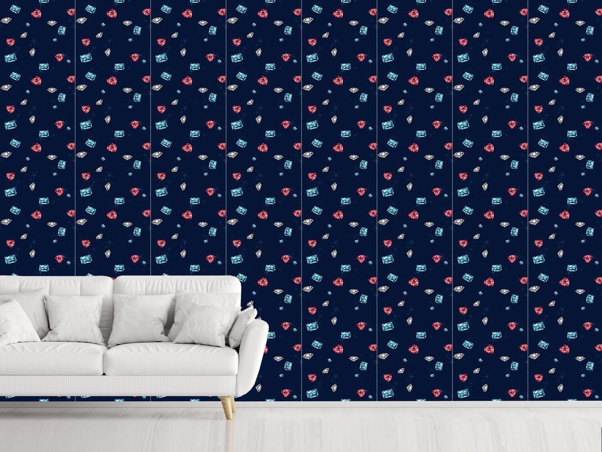 patterned-wallpaper-bling-bling-diamonds