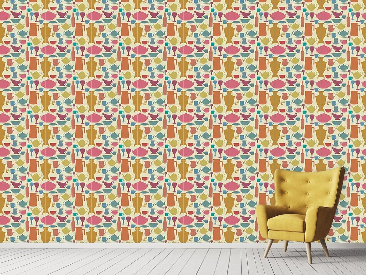 patterned-wallpaper-tiffanys-table