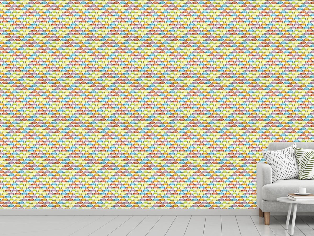 patterned-wallpaper-cars-jam-southbound