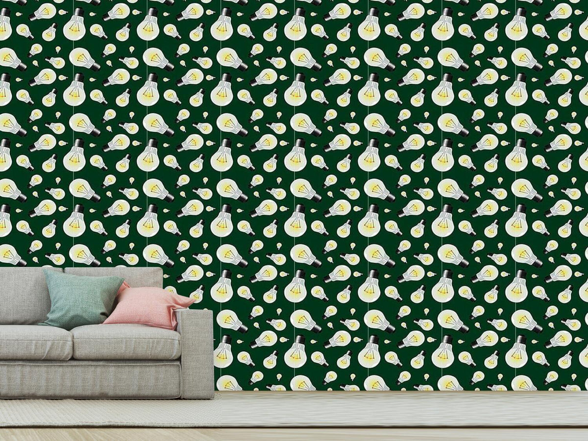 patterned-wallpaper-light-bulbs
