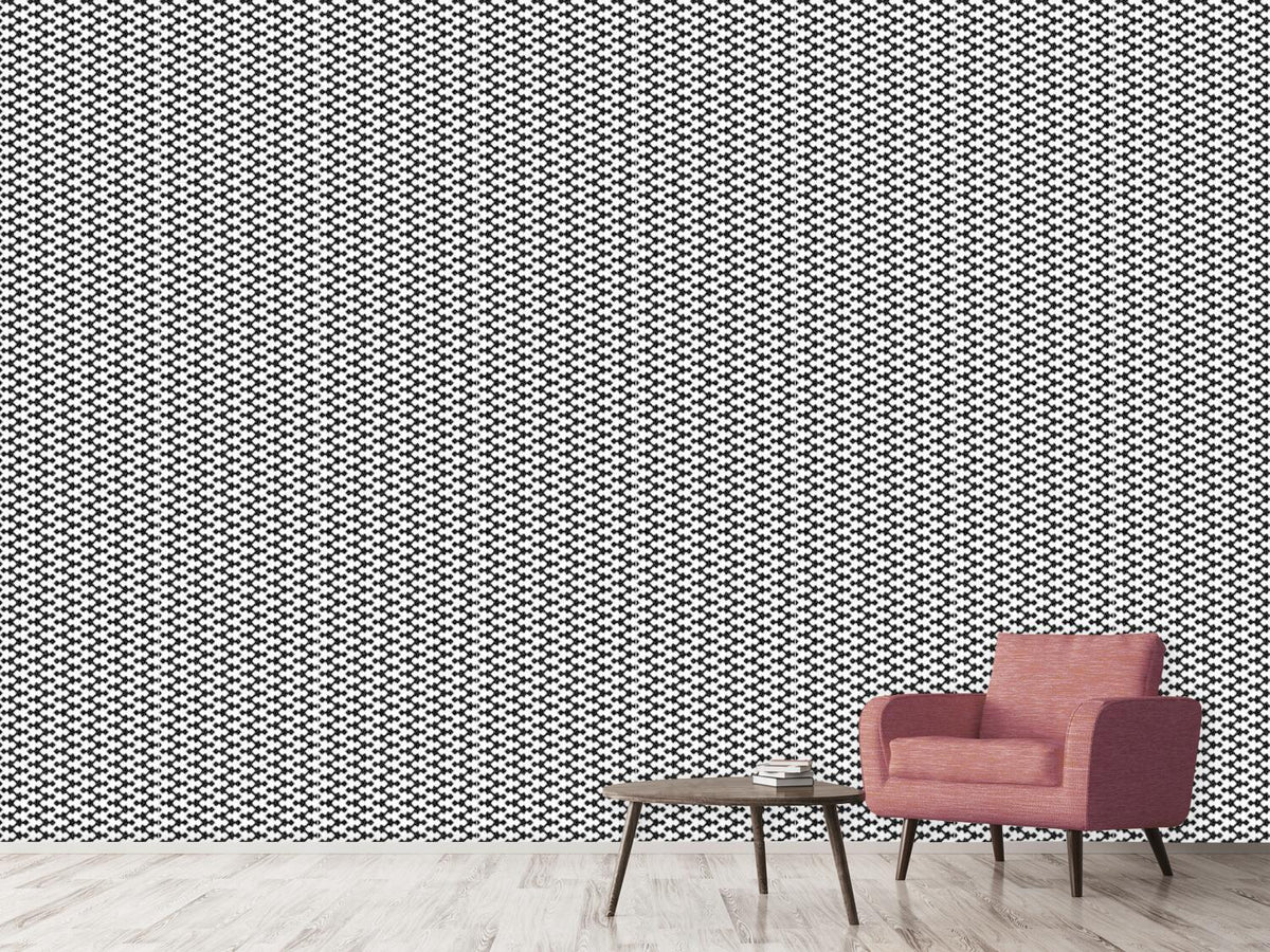 patterned-wallpaper-black-meets-white-in-zig-zag