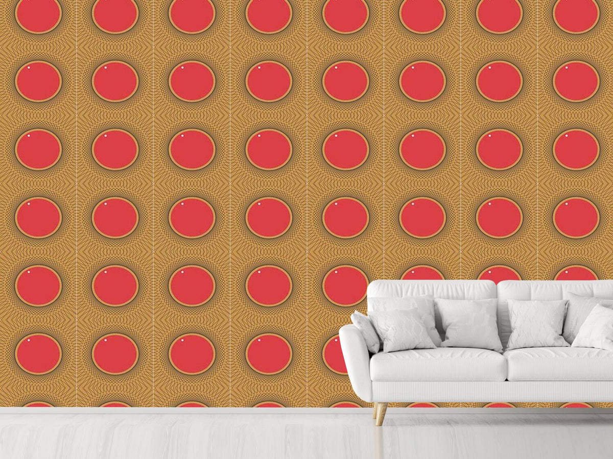 patterned-wallpaper-round-shapes