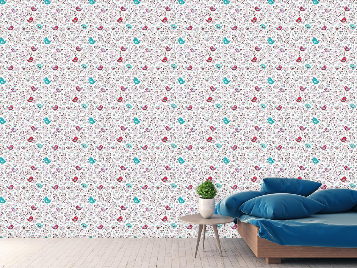 patterned-wallpaper-birds-and-berries