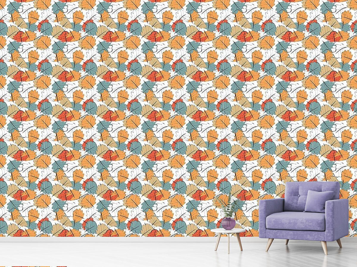 patterned-wallpaper-glowing-autumn