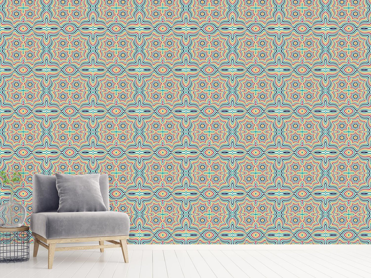patterned-wallpaper-clown-kaleidoscope